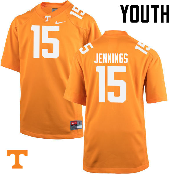 Youth #15 Jauan Jennings Tennessee Volunteers College Football Jerseys-Orange